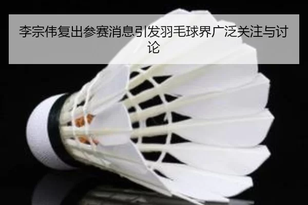 李宗伟复出参赛消息引发羽毛球界广泛关注与讨论